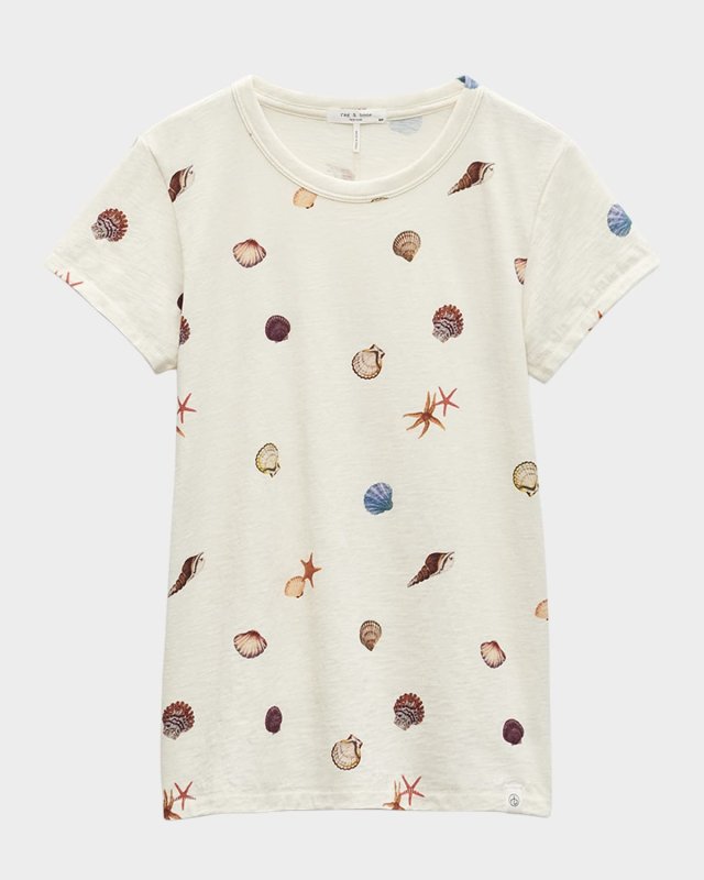 Short-Sleeve Allover Seashell T